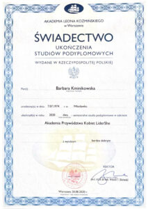 SWIADECTWO
